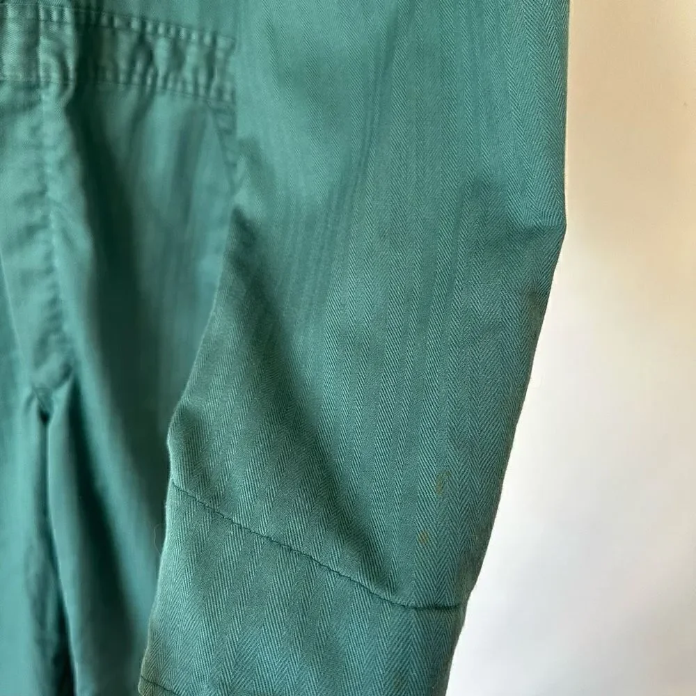 Big Mac JCPenney Vintage RARE Color Men’s Teal Green Mechanic Work Coveralls Jum - Picture 10 of 15